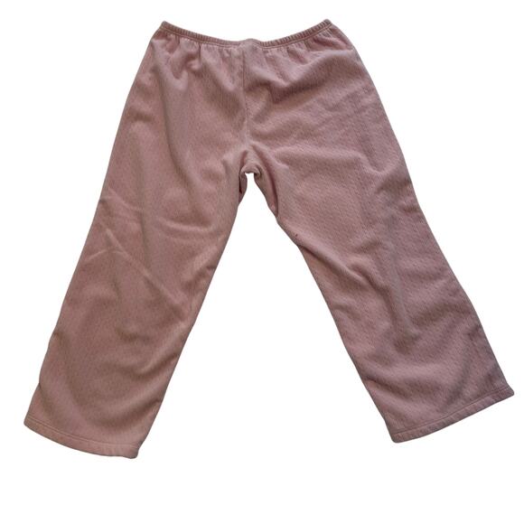 Laura Ashley Womens 2 Piece Pink Lounge Pajama Set‎ Size Large Cozy Grandmacore - Picture 3 of 6